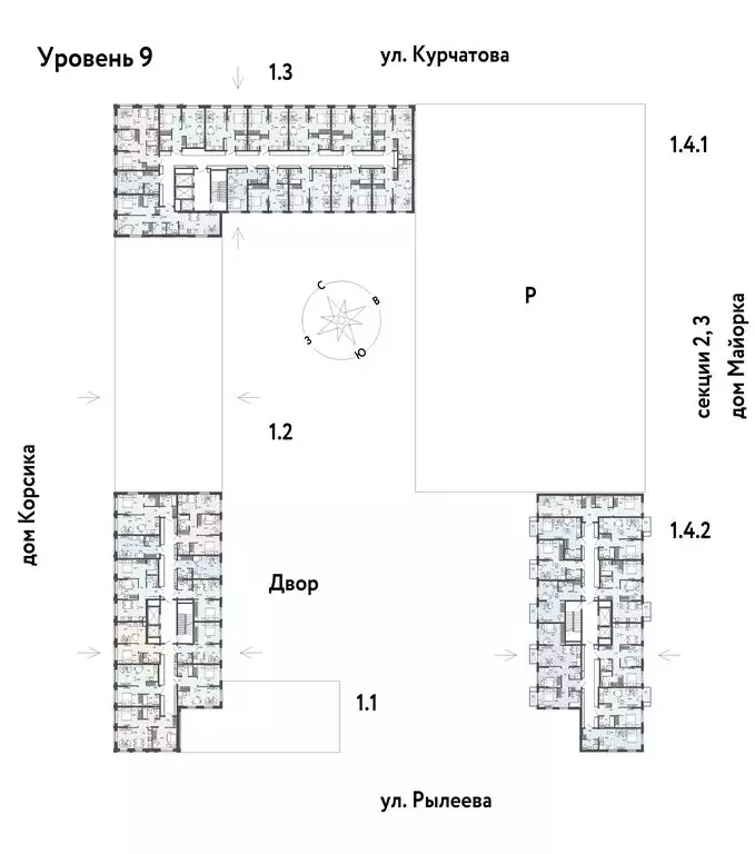 2-комнатная квартира: Тюмень, ЖК Остров-сад (67.66 м) - Фото 1