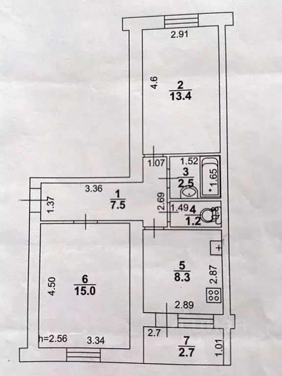 2-к кв. Саратовская область, Энгельс муниципальное образование, ... - Фото 2