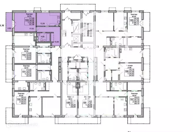 Продаётся 1-к квартира, 51.38 м - Фото 0