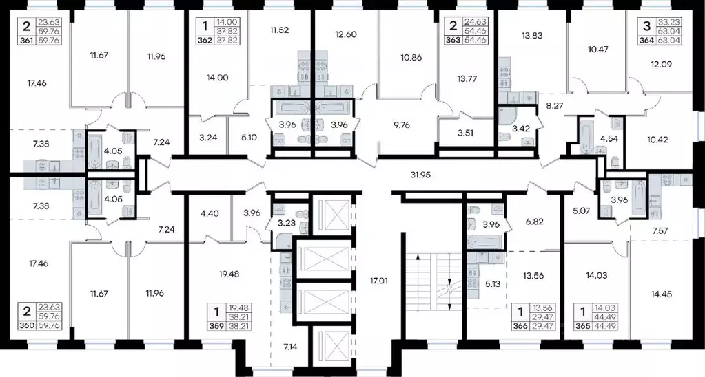 2-к кв. Приморский край, Владивосток ул. Тухачевского, 80 (54.46 м) - Фото 2