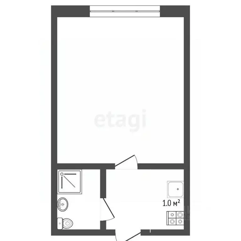 Студия Тюменская область, Тюмень ул. Парфенова, 20А (17.6 м) - Фото 2