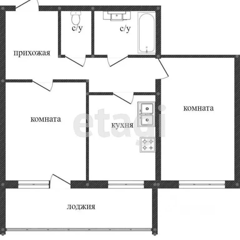 2-к кв. Вологодская область, Вологда Белозерское ш., 10 (79.0 м) - Фото 2