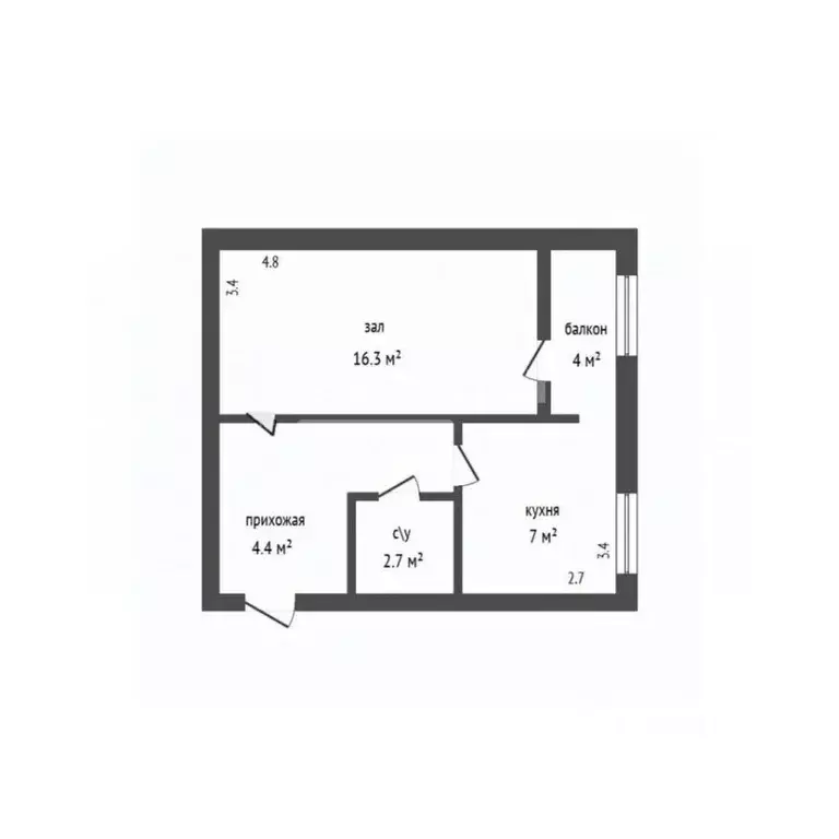 1-к кв. Дагестан, Дербент ул. Сальмана, 89В (32.5 м) - Фото 2