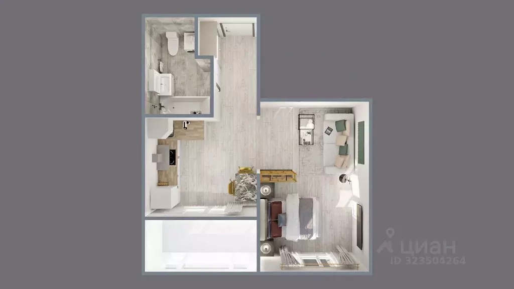 1-к кв. Новосибирская область, Новосибирск Самоцветы жилой комплекс ... - Фото 2