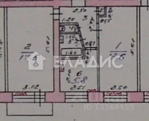 2-к кв. Пермский край, Пермь ул. Пушкина, 66 (44.9 м) - Фото 1