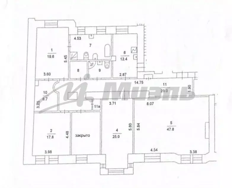 4-к кв. Москва Ермолаевский пер., 4 (192.5 м) - Фото 1