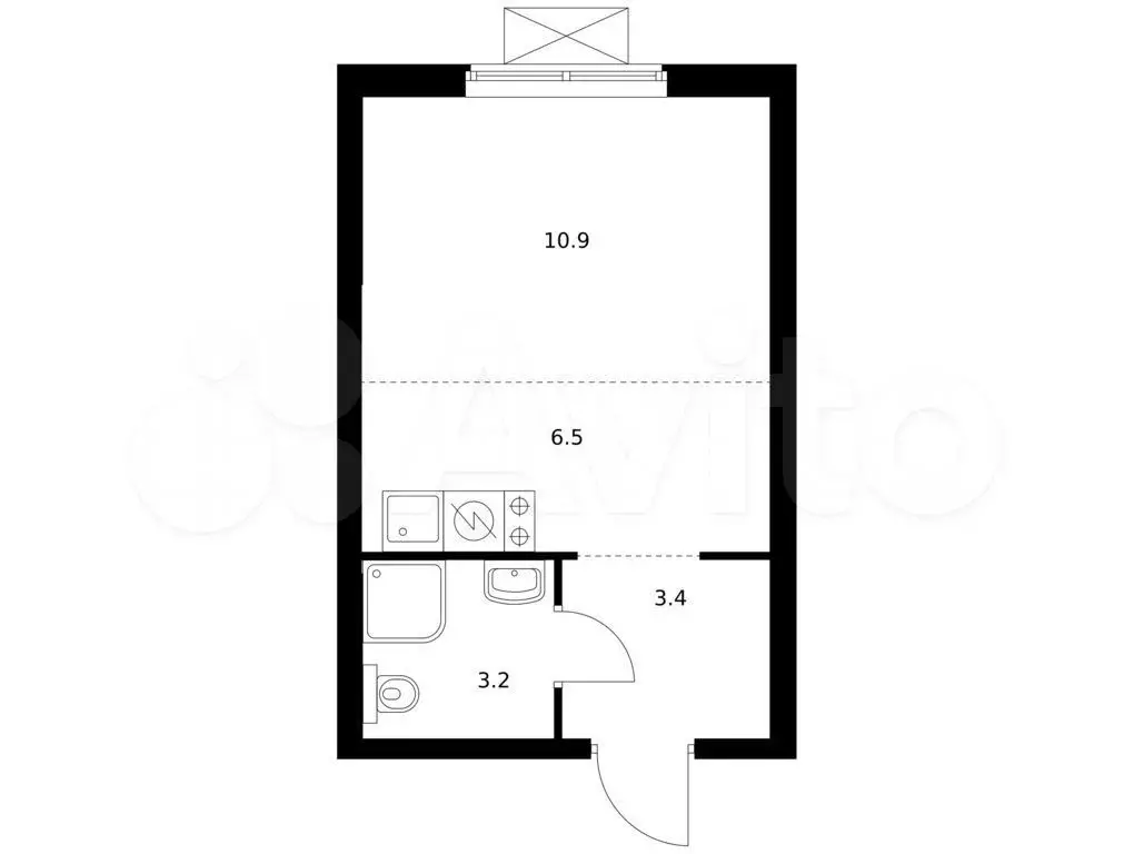 Квартира-студия, 24 м, 10/28 эт. - Фото 0