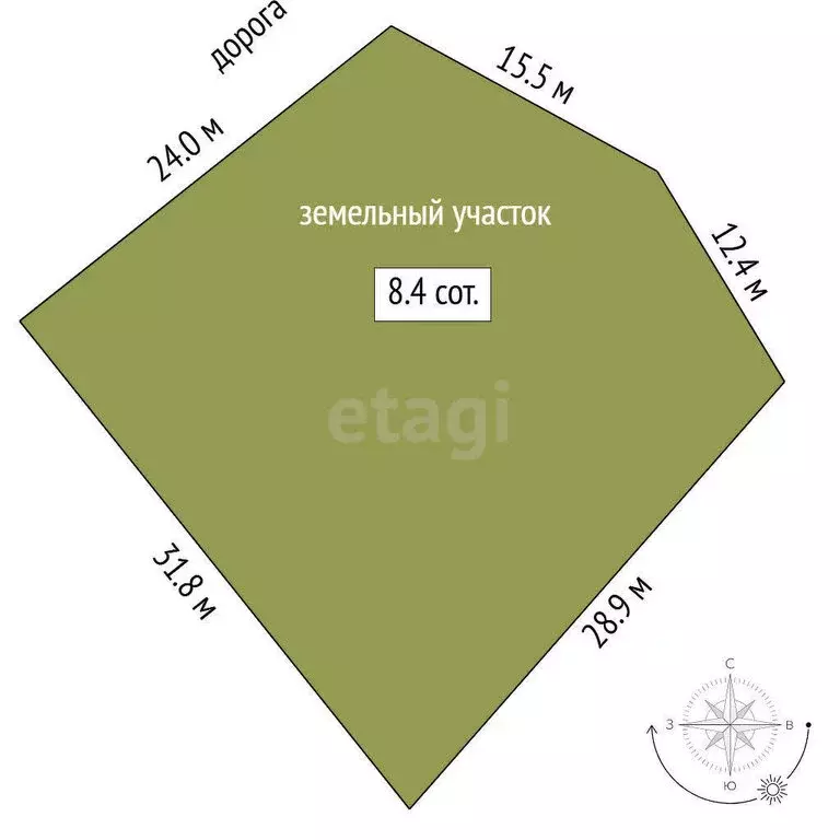 Участок в Тюменский район, деревня Криводанова (8.45 м) - Фото 0
