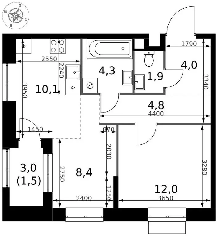 Продается 2-комнатная квартира - Фото 1