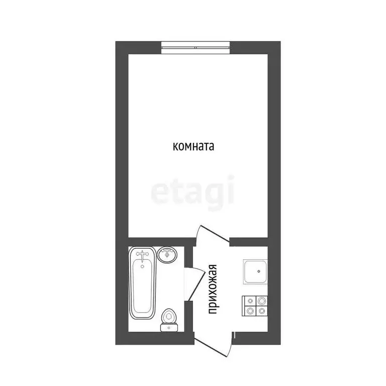 Квартира-студия: Воронеж, Минская улица, 19/1 (19.4 м) - Фото 1