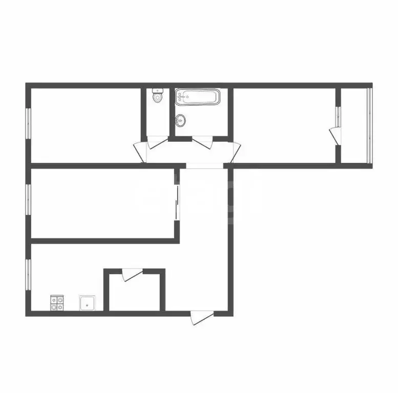 3-комнатная квартира: Щёкинский район, сельское поселение ... - Фото 1