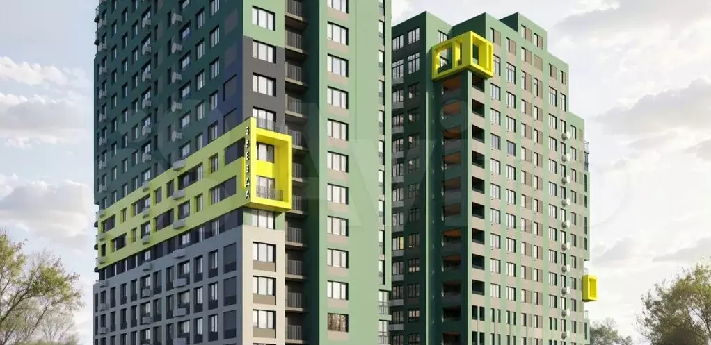 1-к. квартира, 35,3 м, 6/14 эт. - Фото 1