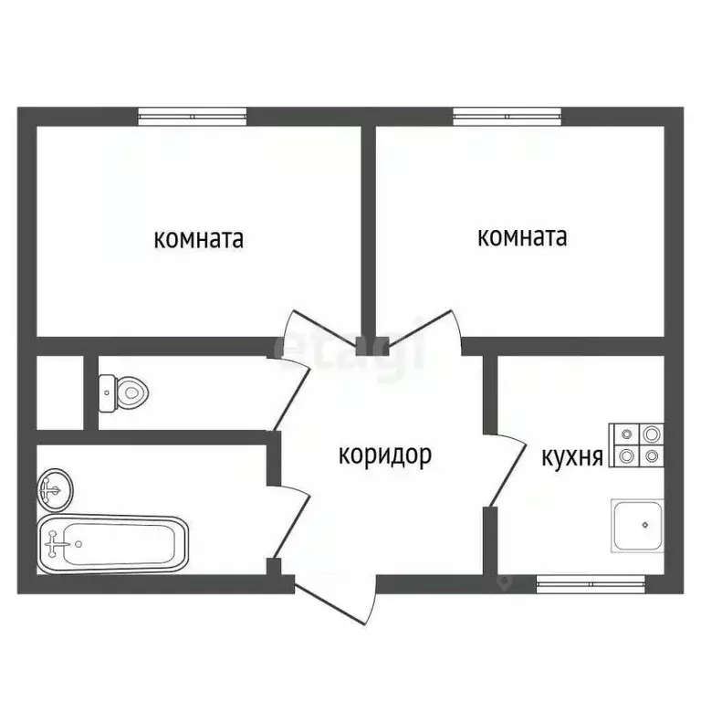 2-к кв. Воронежская область, Воронеж Минская ул., 67А (65.3 м) - Фото 2