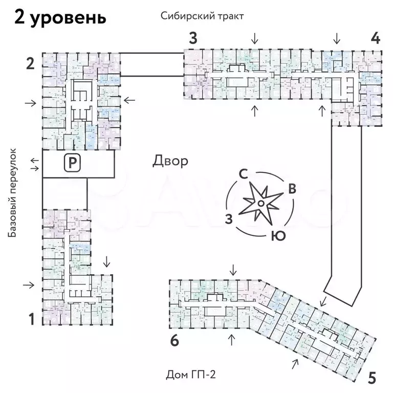 2-к. квартира, 40 м, 2/32 эт. - Фото 1