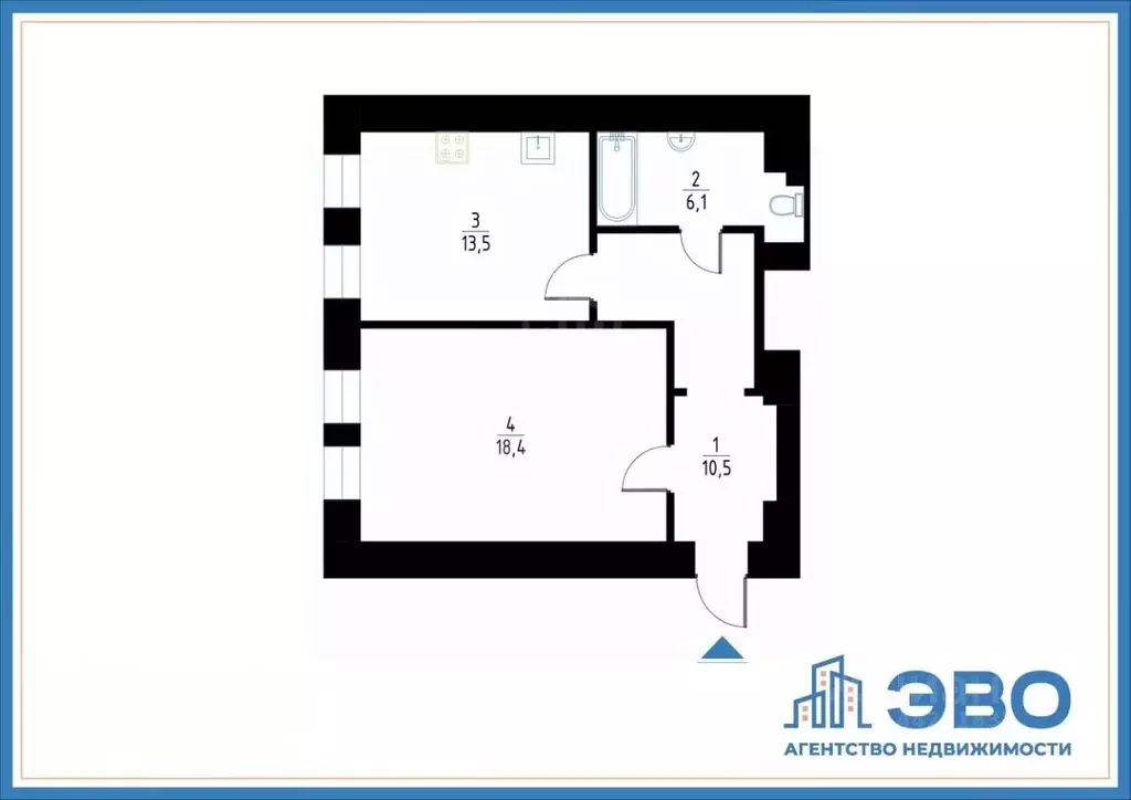 1-к кв. Санкт-Петербург Нарвский просп., 10Б (47.9 м) - Фото 2