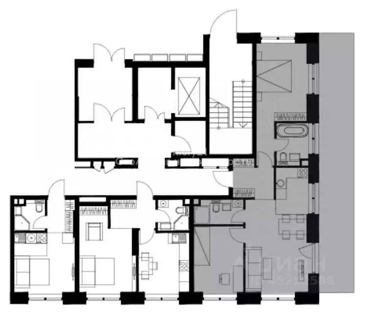 3-к кв. Москва Причальный проезд, 10к2 (90.0 м) - Фото 2
