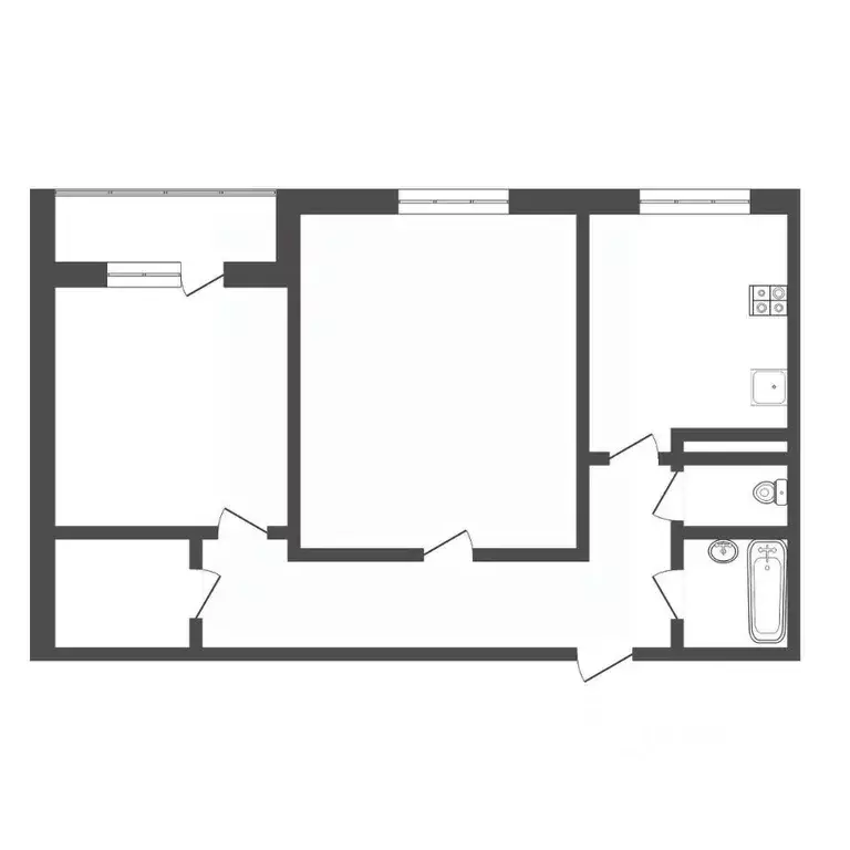 2-к кв. Тюменская область, Тюмень Степная ул., 1А (51.4 м) - Фото 0