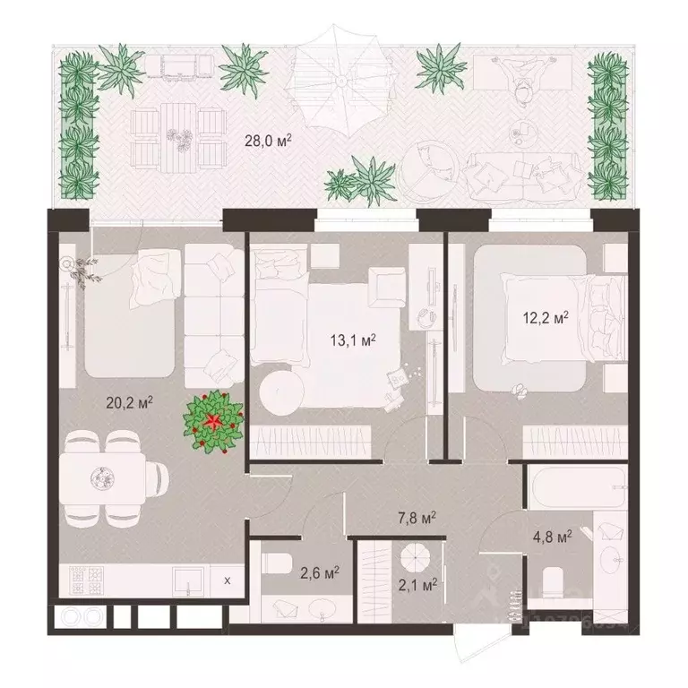 2-к кв. Рязанская область, Рязань пос. Шпалозавода, Окская Стрелка ... - Фото 1