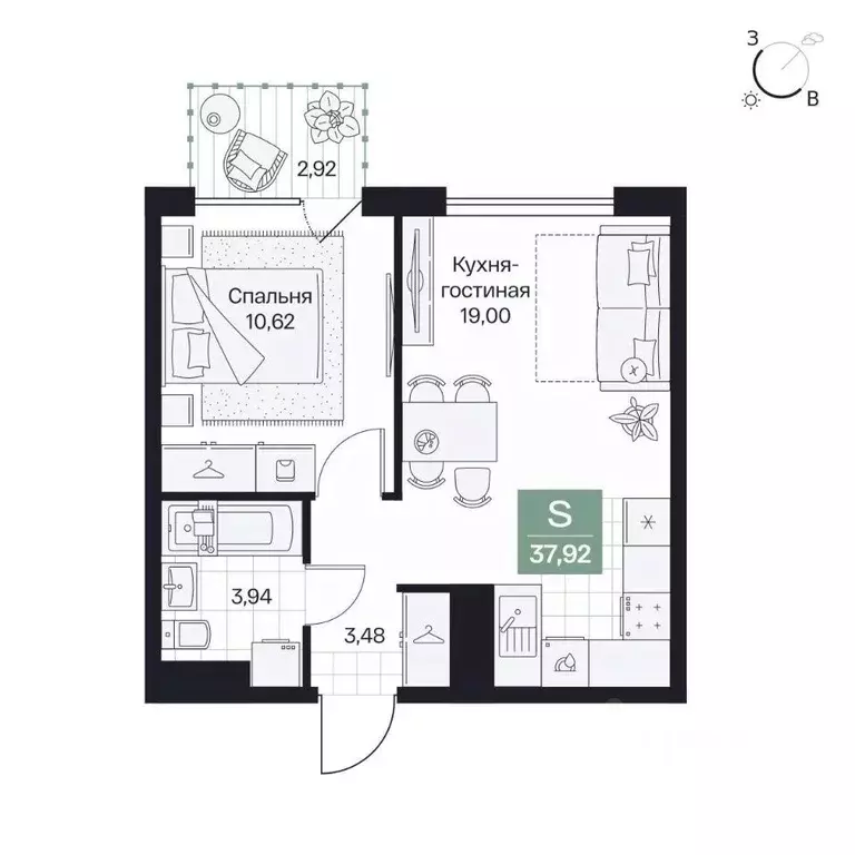 1-к кв. Волгоградская область, Волгоград просп. Имени В.И. Ленина, 59Г ... - Фото 1