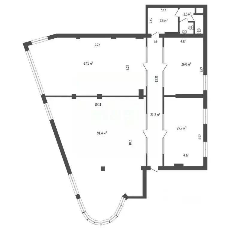 Офис в Архангельская область, Архангельск ул. Логинова, 20 (271 м) - Фото 2