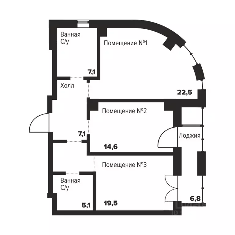 2-к кв. Челябинская область, Челябинск ул. Труда, 157А (75.9 м) - Фото 0