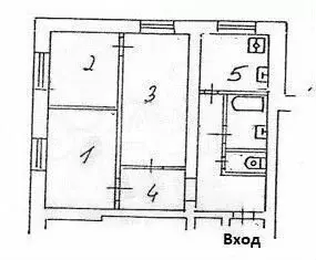 3-к. квартира, 60 м, 2/5 эт. - Фото 0