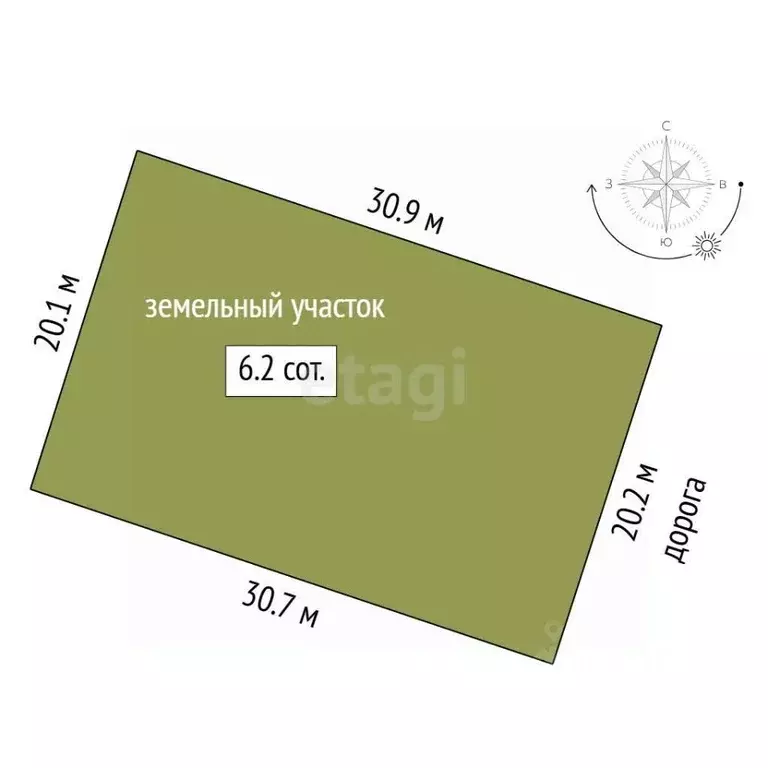 Участок в Тюменская область, Тюмень Яровское садовое товарищество, ул. ... - Фото 2