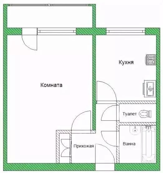 1-к кв. Москва Паромная ул., 3 (39.3 м) - Фото 2