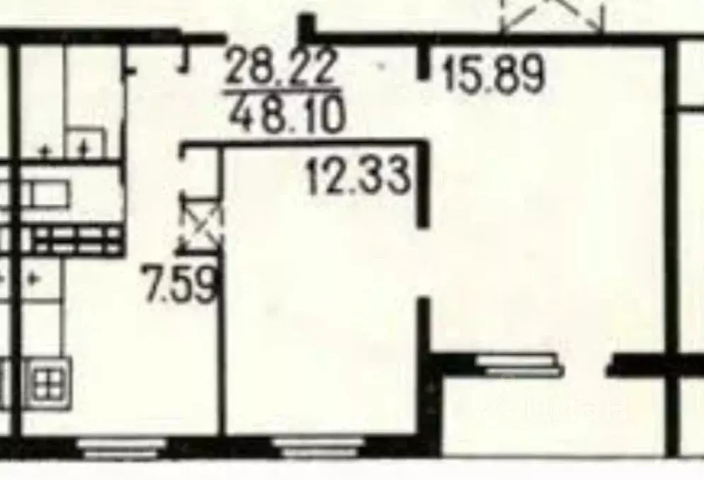 2-к кв. Санкт-Петербург Наличная ул., 40К2 (48.1 м) - Фото 1