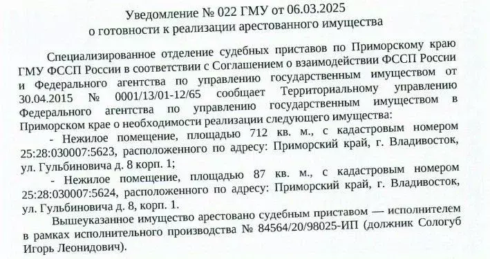 Помещение свободного назначения в Приморский край, Владивосток ул. ... - Фото 0