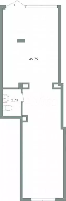 Помещения свободного назначения, 52.52 м - 55,11 - Фото 0