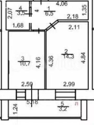 1-комнатная квартира: Йошкар-Ола, улица Анникова, 19 (38 м) - Фото 1