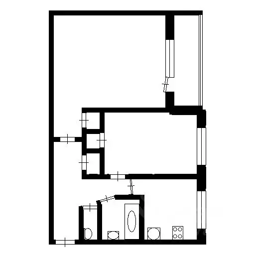 2-к кв. Санкт-Петербург ул. Есенина, 36К1 (47.0 м) - Фото 1