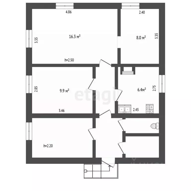 Дом в Ярославская область, Рыбинский муниципальный округ, с. Покров ... - Фото 2