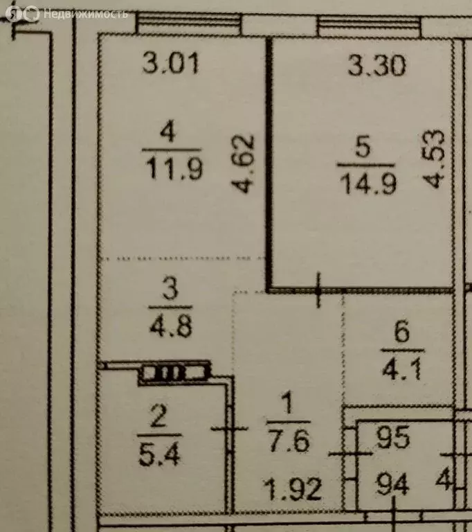 1-комнатная квартира: Новосибирск, Бронная улица, 22/1 (48.7 м) - Фото 0