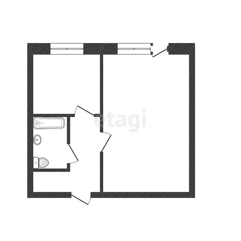 1-комнатная квартира: Златоуст, улица Аносова, 263 (27.5 м) - Фото 1