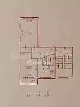 2-к. квартира, 44,3 м, 3/5 эт. - Фото 0