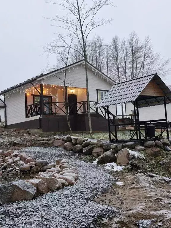 Дом в Ленинградская область, Приозерский район, Сосновское с/пос, д. ... - Фото 2