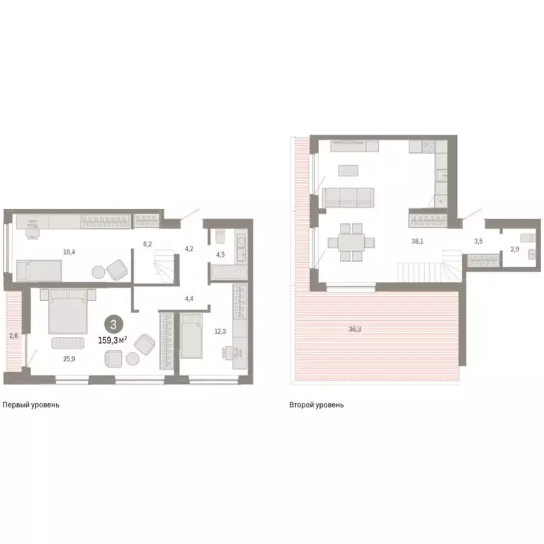 3-комнатная квартира: Новосибирск, Большевистская улица, с49 (159.3 м) - Фото 1
