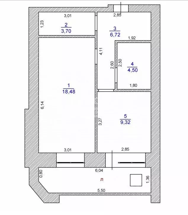 1-к кв. Ульяновская область, Ульяновск ул. Радищева, 145 (42.7 м) - Фото 2