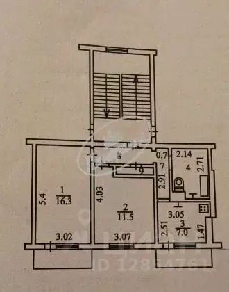2-к кв. Калужская область, Калуга Больничная ул., 17 (47.5 м) - Фото 2