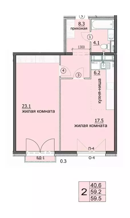 2-к кв. Пензенская область, Пенза ул. Яшиной, 6 (59.5 м) - Фото 0