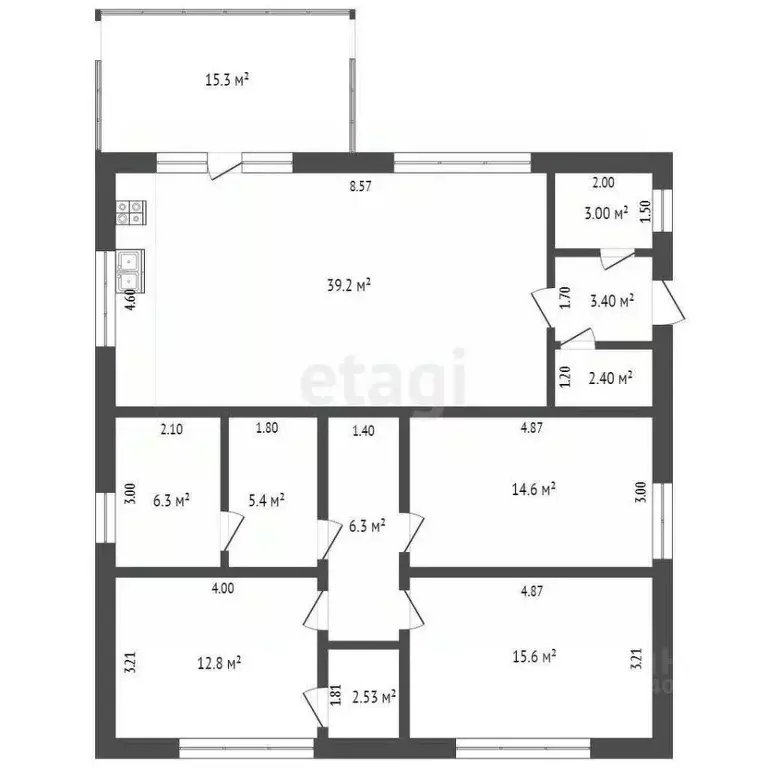 Дом в Крым, Феодосия Колос СПК, ул. Береговая (127 м) - Фото 2