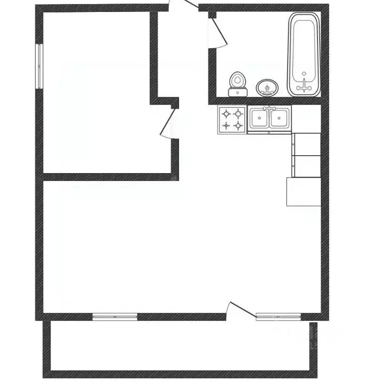 2-к кв. Иркутская область, Ангарск 34-й мкр, 55 (41.0 м) - Фото 2