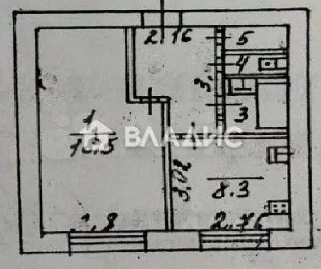 1-к кв. Белгородская область, Белгород Студенческая ул., 6а (38.2 м) - Фото 2