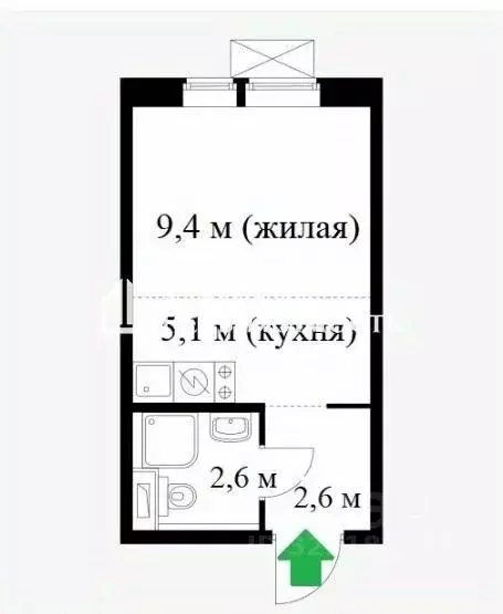 Студия Московская область, Ленинский городской округ, Дрожжино пгт ул. ... - Фото 2