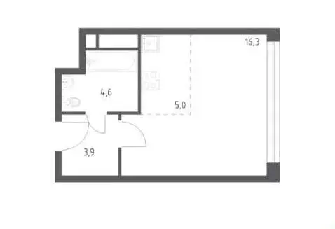 1-комнатная квартира: Москва, 3-я Хорошёвская улица, 17к1 (30 м) - Фото 1