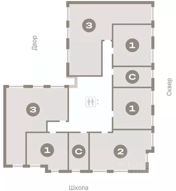 3-к кв. Свердловская область, Екатеринбург Академический мкр, 19-й ... - Фото 1