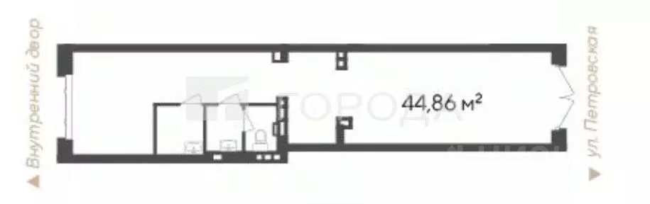 Офис в Новосибирская область, Новосибирск Кедровая ул., 79 (45 м) - Фото 2