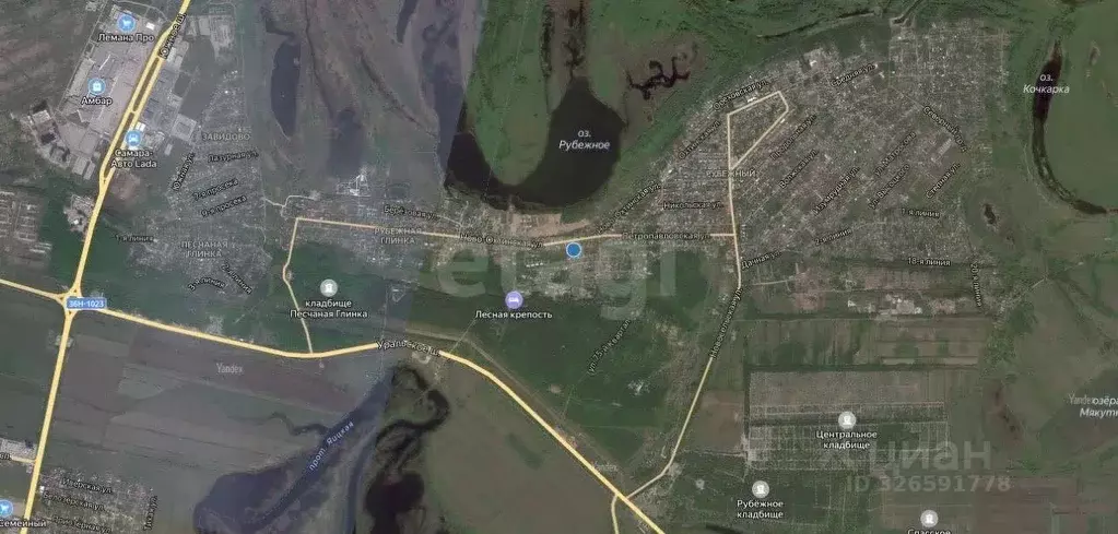 Участок в Самарская область, Самара пос. Рубежный, ул. ... - Фото 1